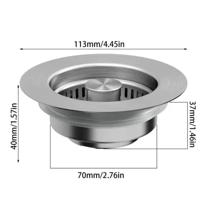 🔥LAST DAY 51% OFF-Upgraded 3 in 1 Kitchen Sink Drain Strainer