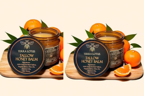 🔥 Last Day: 50% Off! 🔥 Organic Grass-Fed Tallow Balm with Raw Honey - Premium Moisturizer for Soft, Smooth Skin, Reduces Stretch Marks and Wrinkles - Handcrafted All-Natural Solution