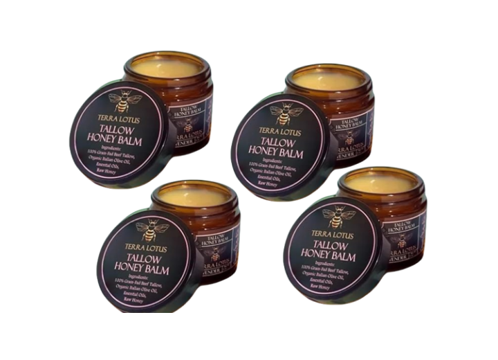 🔥 Last Day: 50% Off! 🔥 Organic Grass-Fed Tallow Balm with Raw Honey - Premium Moisturizer for Soft, Smooth Skin, Reduces Stretch Marks and Wrinkles - Handcrafted All-Natural Solution