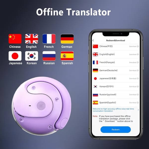 🏆LAST DAY SALE 60% OFF⏰AI Translation T26 Pro MAX Wireless Bluetooth Translation Earbuds