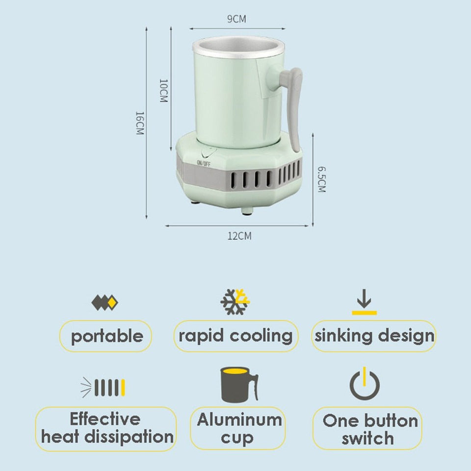 ❄️🥤 Electric Mini Cooler Cup! The ultimate solution for enjoying refreshing drinks anytime, anywhere. ❄️🥤