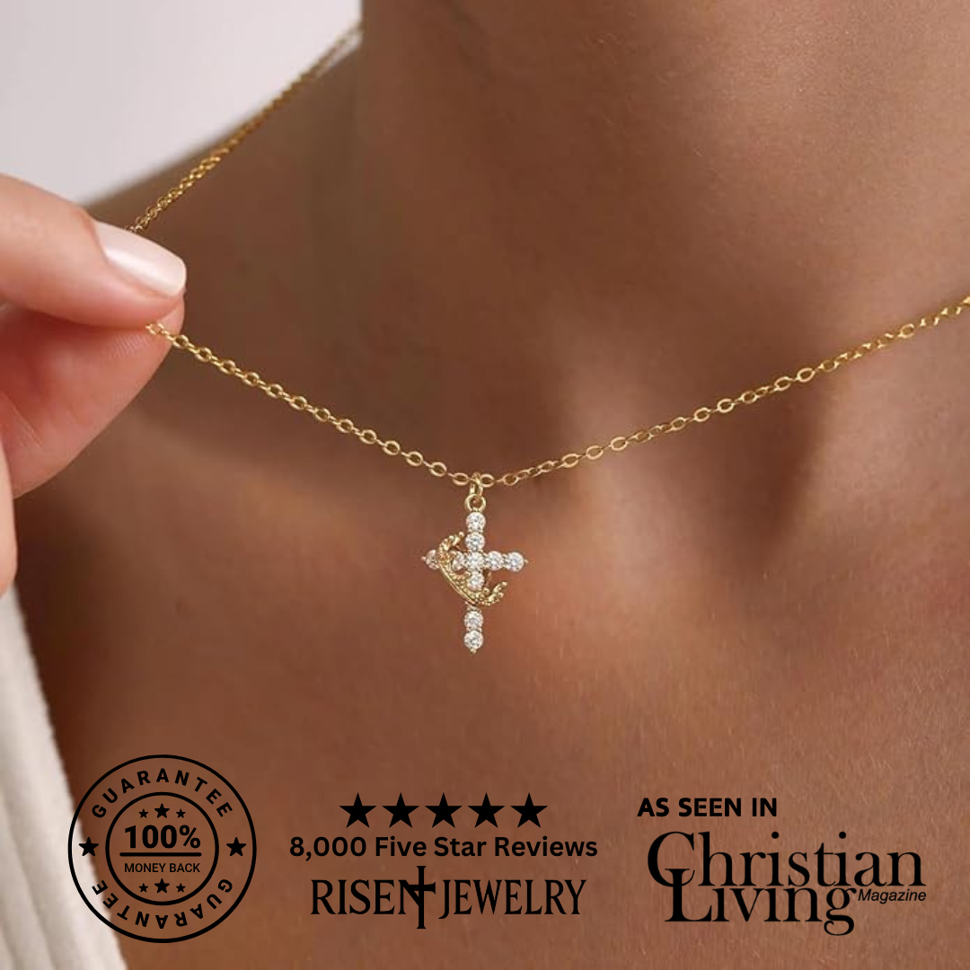 Christianity Cross & Crown Necklace