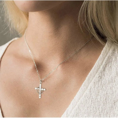 Christianity Cross & Crown Necklace