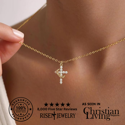 Christianity Cross & Crown Necklace