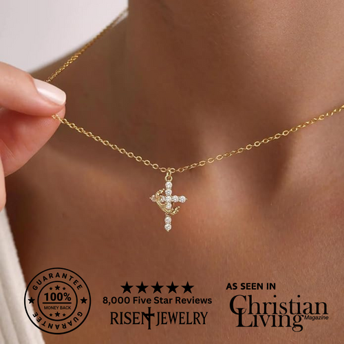 Christianity Cross & Crown Necklace